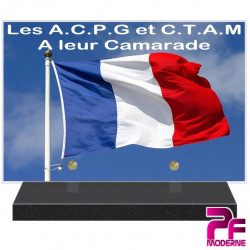 PLAQUE FUNÉRAIRE ACPG ET CTAM PFM9406
