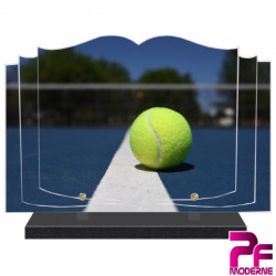 PLAQUE FUNÉRAIRE LIVRE TENNIS PFM10022