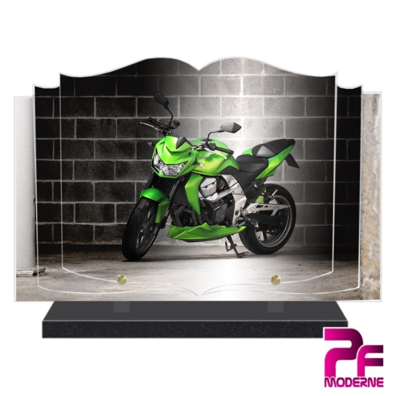 PLAQUE FUNÉRAIRE LIVRE KAWASAKI Z 750 PFM6506