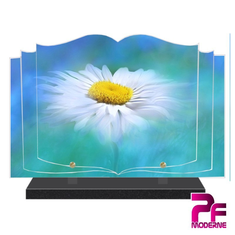 PLAQUE FUNÉRAIRE LIVRE NATURE FLEURS GERBERA PFM2004 PLAQUE FUNÉRAIRE LIVRE NATURE FLEURS GERBERA PFM2004