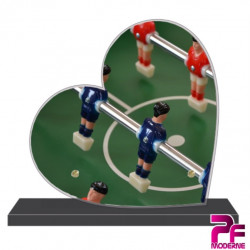 PLAQUE FUNÉRAIRE CŒUR BABYFOOT PFM10121