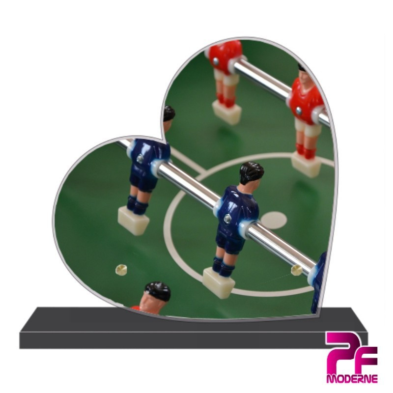 PLAQUE FUNÉRAIRE CŒUR BABYFOOT PFM10121