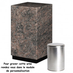 URNE GRANIT HIMALAYA BLUE UC21 AVEC CENDRIER CINÉRAIRE