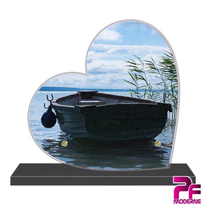 PLAQUE FUNÉRAIRE CŒUR BARQUE DE PÊCHE PFM7519 PLAQUE FUNÉRAIRE CŒUR BARQUE DE PÊCHE PFM7519