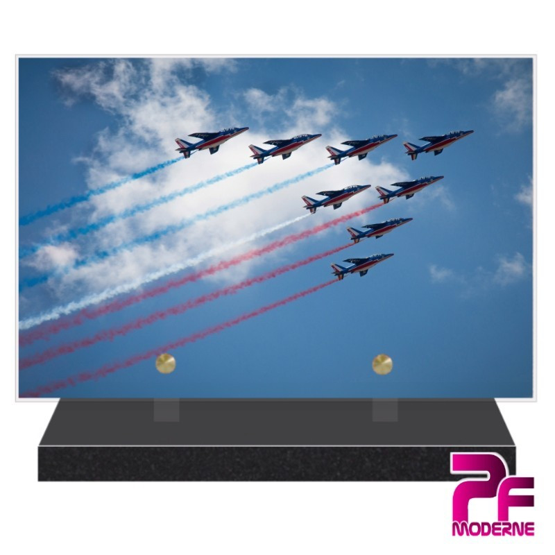 PLAQUE FUNÉRAIRE AVIATION PATROUILLE DE FRANCE PFM7032