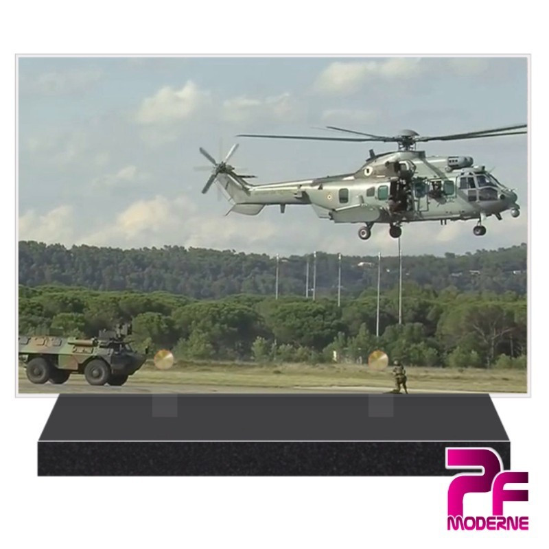 PLAQUE FUNÉRAIRE AVIATION HÉLICOPTÈRE ARMÉE FRANÇAISE PFM7043