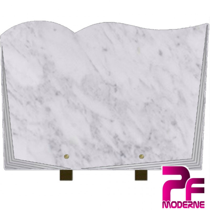 PLAQUE FUNÉRAIRE GRANIT CG05 LIVRE SUR PIEDS PERSONNALISABLE MARBRE BLANC PLAQUE FUNÉRAIRE GRANIT CG05 LIVRE SUR PIEDS PERSONNALISABLE MARBRE BLANC