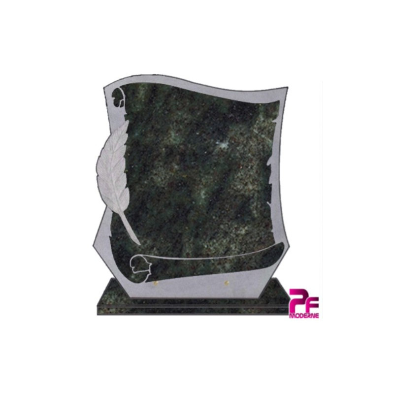 PLAQUE FUNÉRAIRE GRANIT CG19 PARCHEMIN PERSONNALISABLE VERT TROPICAL PLAQUE FUNÉRAIRE GRANIT CG19 PARCHEMIN PERSONNALISABLE VERT TROPICAL
