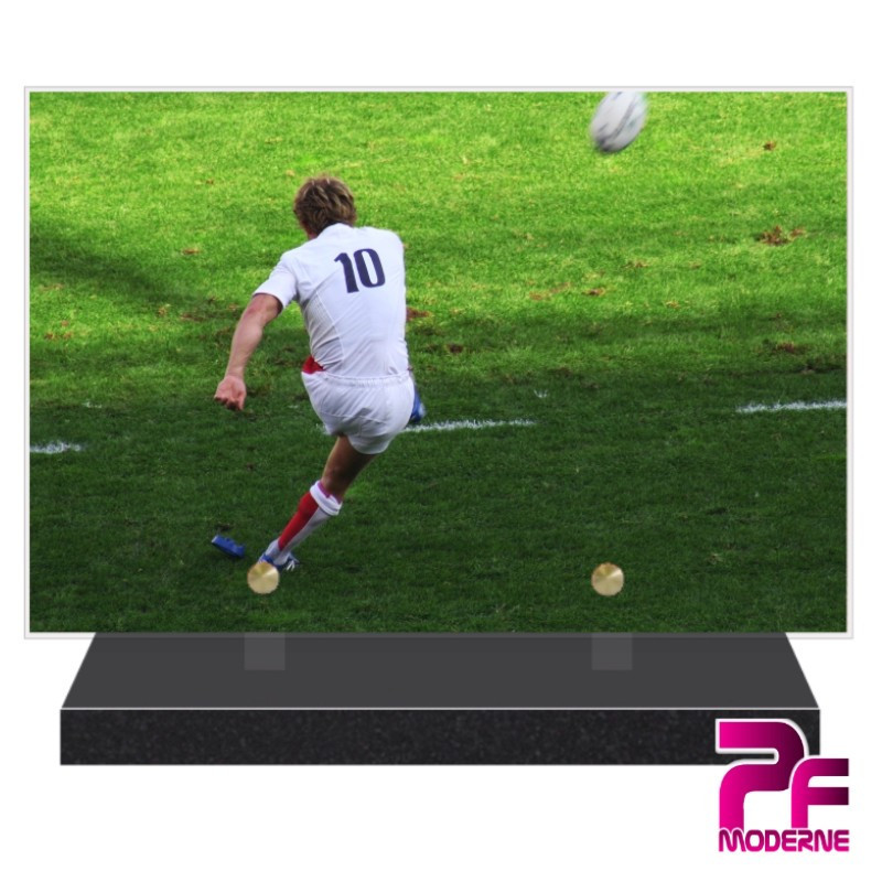 PLAQUE FUNÉRAIRE PLEXI RUGBYMAN PFM10853