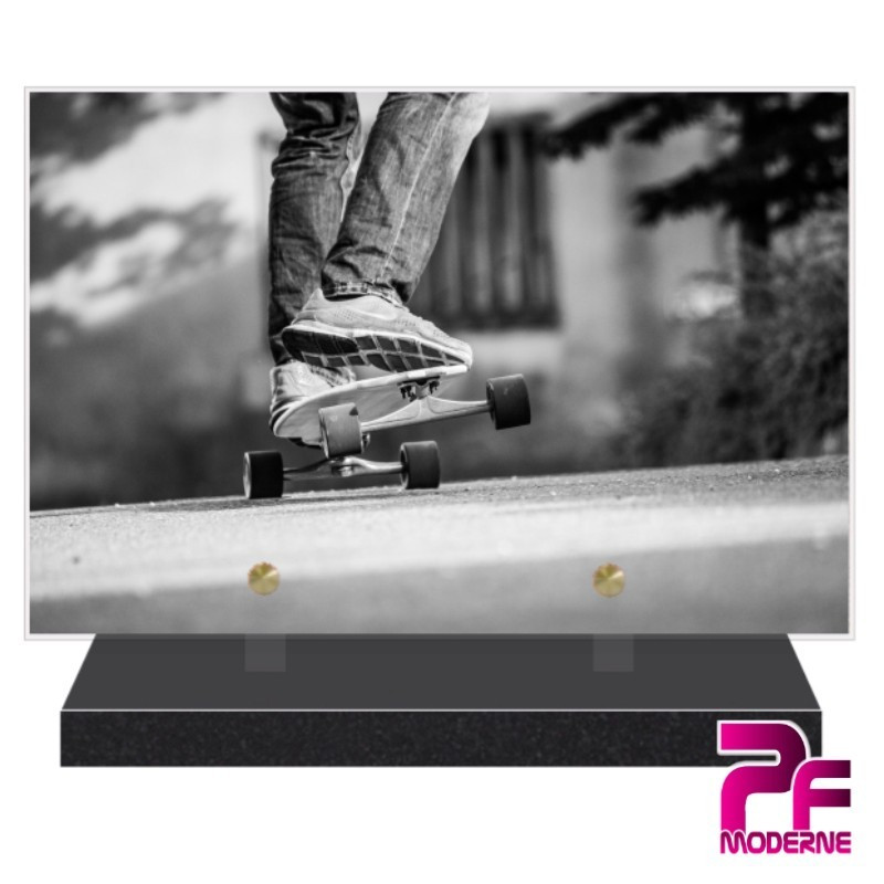 PLAQUE FUNÉRAIRE LOISIRS SKATEBOARD PFM10020