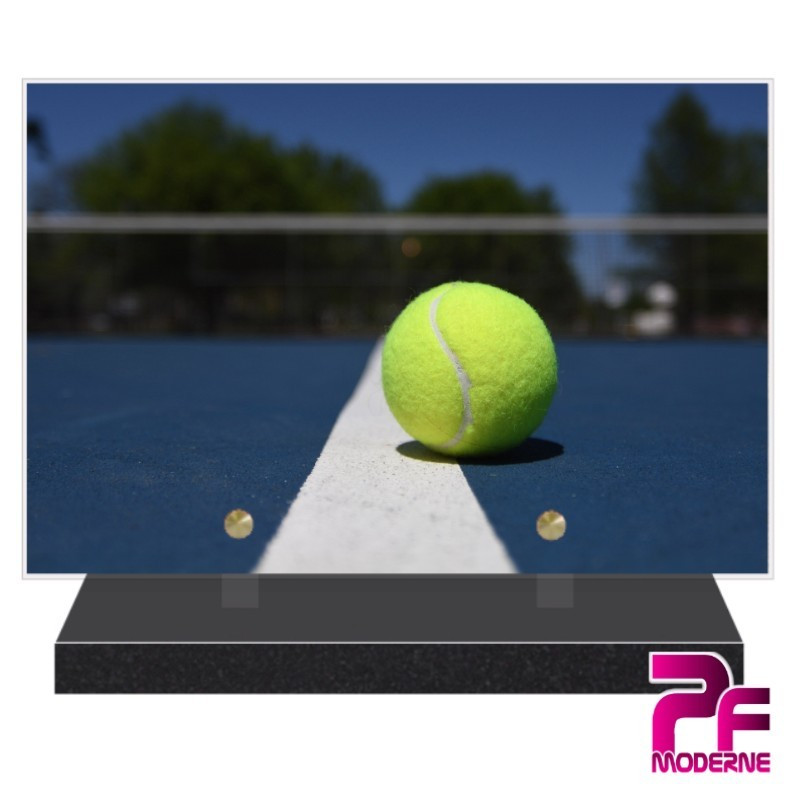 PLAQUE FUNÉRAIRE TENNIS SPORT LOISIRS PFM10022