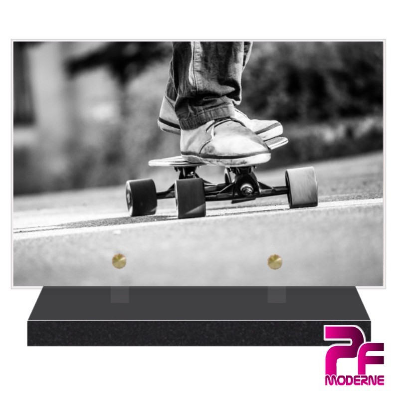 PLAQUE FUNÉRAIRE SKATEBOARD LOISIRS PFM10023