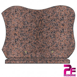 PLAQUE FUNÉRAIRE EN GRANIT CG12 SUR SOCLE PERSONNALISABLE rose clarte