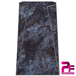 VASE FUNÉRAIRE EN GRANIT MASSIF PERSONNALISABLE mass blue