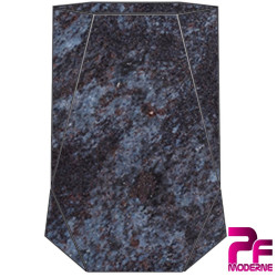 VASE FUNÉRAIRE EN GRANIT MASSIF 8 PANS PERSONNALISABLE MASS BLUE