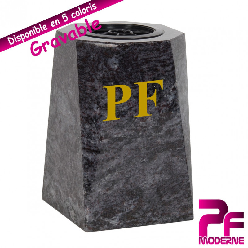 VASE FUNÉRAIRE EN GRANIT MASSIF PERSONNALISABLE