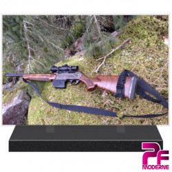 PLAQUE FUNÉRAIRE FUSIL DE CHASSE CHASSEUR PFM8017