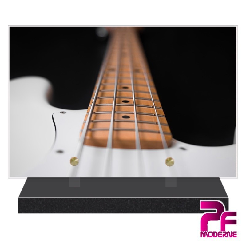 PLAQUE FUNÉRAIRE GUITARE BASS PFM1006