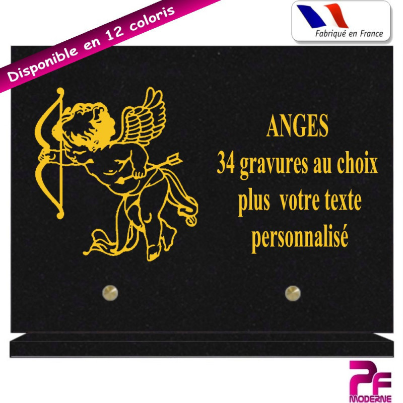 PLAQUE FUNÉRAIRE ANGES A PERSONNALISER