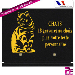 PLAQUE FUNÉRAIRE CHATS A PERSONNALISER