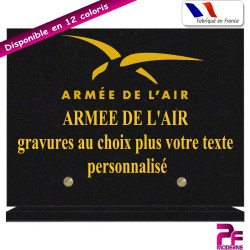 PLAQUE FUNÉRAIRE ARMÉE DE L'AIR A PERSONNALISER