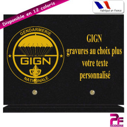 PLAQUE FUNÉRAIRE GIGN A PERSONNALISER