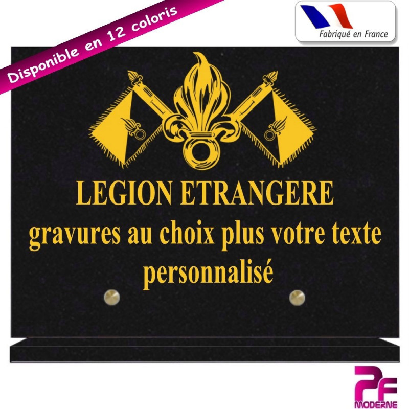 PLAQUE FUNÉRAIRE GIGN A PERSONNALISER