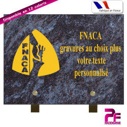 PLAQUE FUNÉRAIRE FNACA PERSONNALISER SUR PIEDS