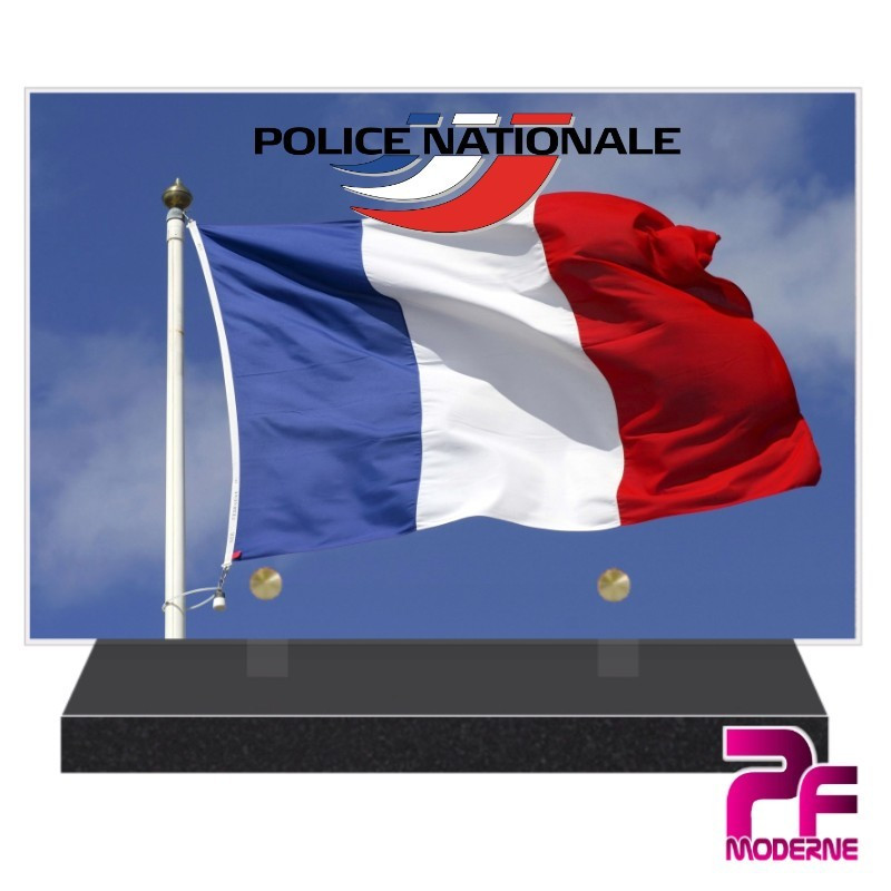 PLAQUE FUNÉRAIRE POLICE NATIONALE PFM9205