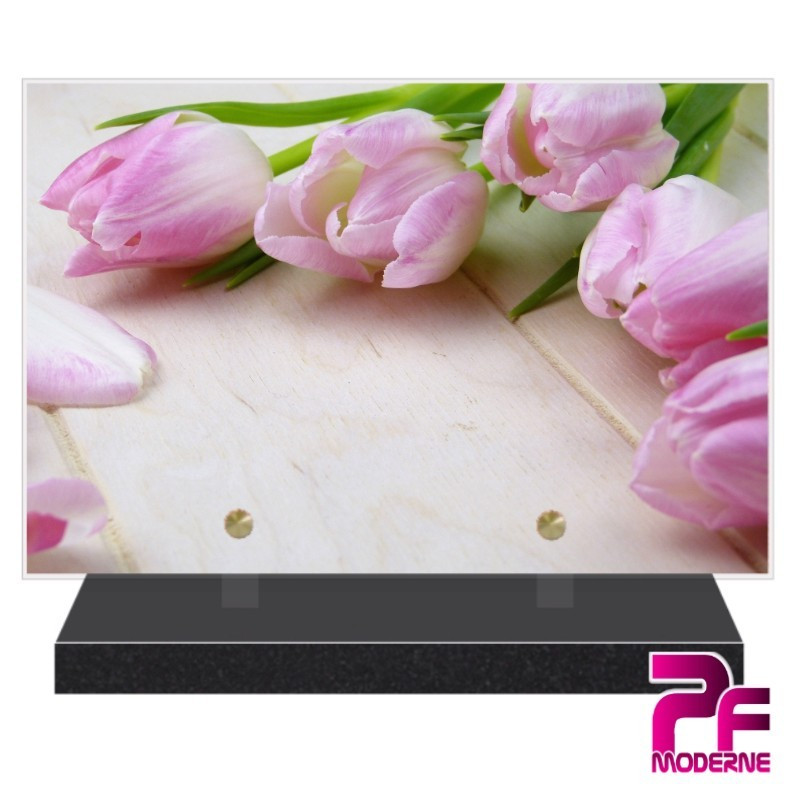 PLAQUE FUNÉRAIRE NATURE FLEUR TULIPES PFM2085