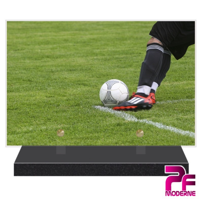 PLAQUE FUNÉRAIRE FOOTBALL FOOTBALLEUR PFM10155