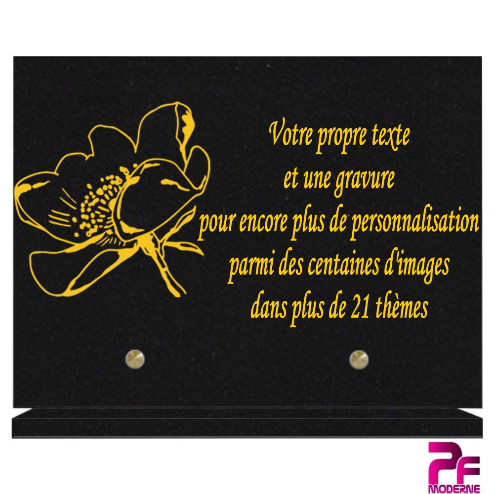 PLAQUE FUNÉRAIRE EN GRANIT PERSONNALISABLE CERNEUX 77
