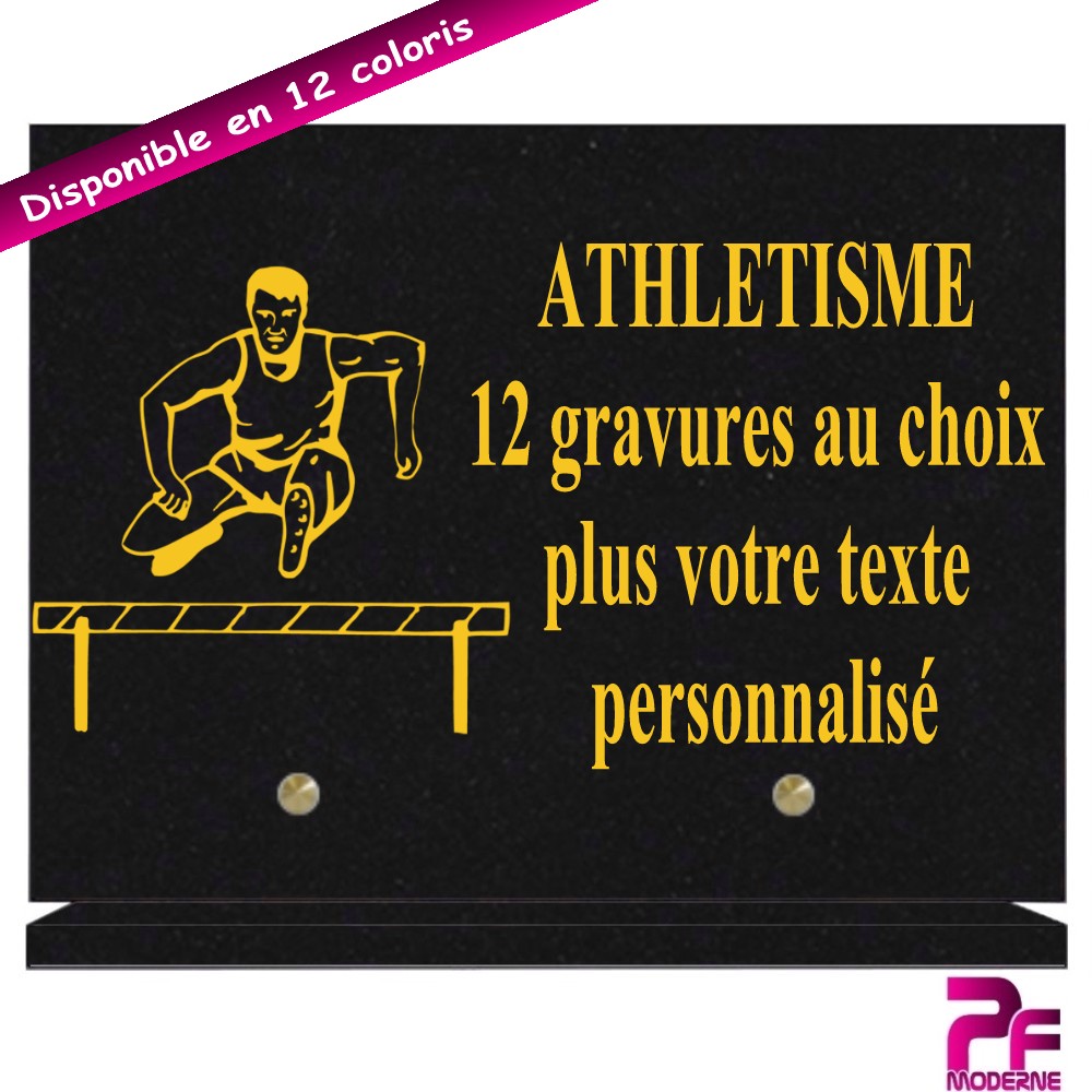 PLAQUES FUNÉRAIRES ATHLÉTISME