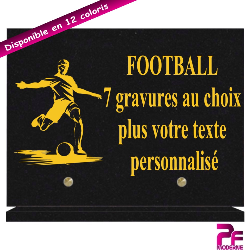 PLAQUES FUNÉRAIRES FOOTBALL