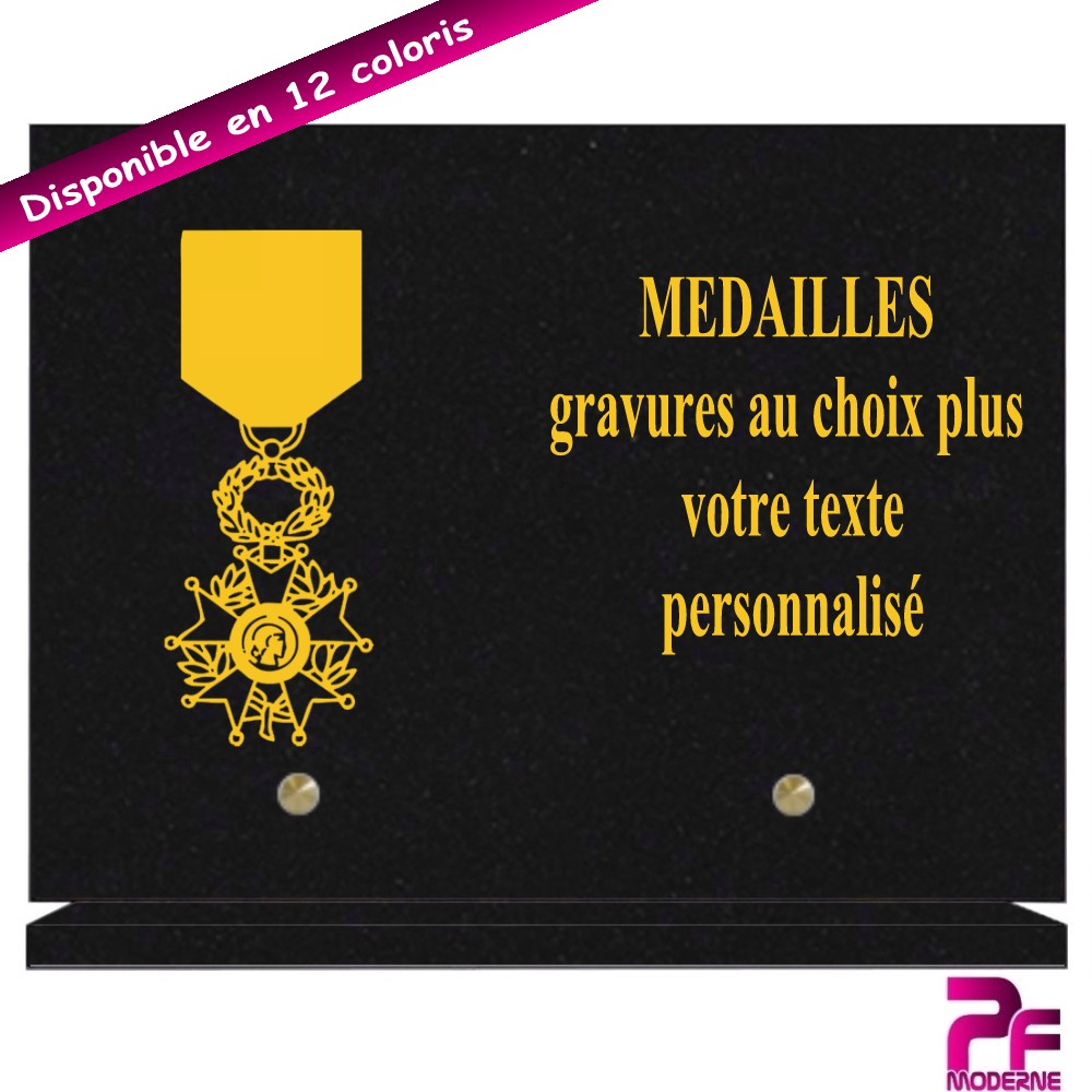 PLAQUES FUNÉRAIRES MÉDAILLES HONORIFIQUES