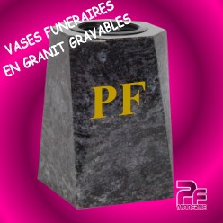 VASES GRANIT FUNÉRAIRES PERSONNALISABLES